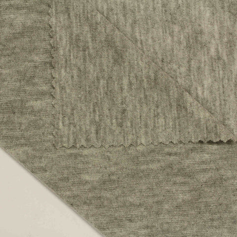 Light Grey Marl Jersey Knit, Poly-Viscose, 87 gsm