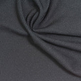 Polyester Stretch Rib Knit Fabric, 250 gsm, 150 cm — Grey — photo 2