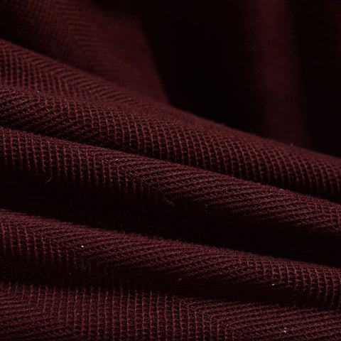 Burgundy Herringbone Chunky Knit, Polyester