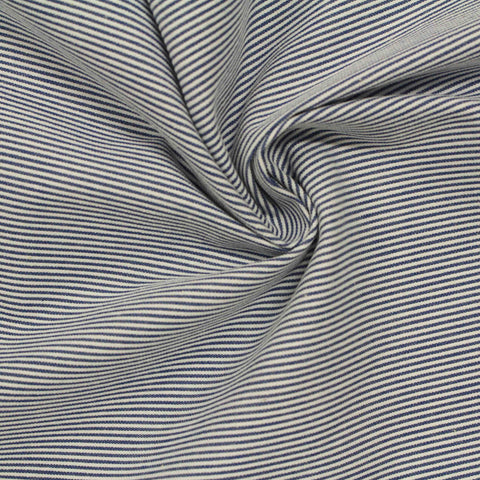 Navy Horizontal-Stripe Woven, Cotton