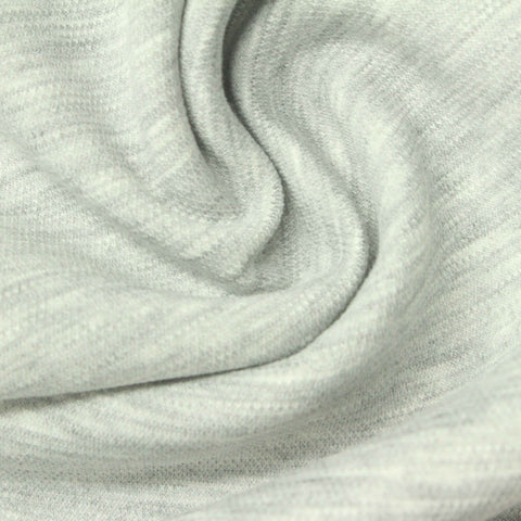 Light Grey Marl Scuba Knit, Polyester, 398 gsm