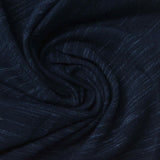 Dark Blue Marl Jersey Knit, Cotton-Poly — photo 2