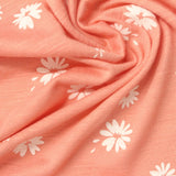 White Daisy Jersey Knit, Poly-Viscose, 170 gsm, ref EF-254298 — photo 2