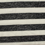 Black Diagonal-Stripe Chunky Knit, Viscose-Poly — photo 2