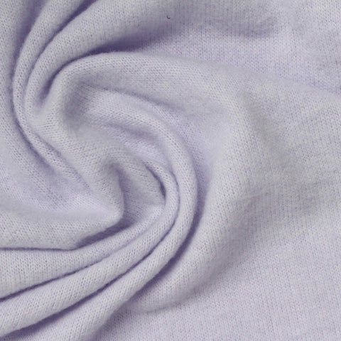 Brushed Polyester Viscose Stretch Chunky Knit Fabric, 190 gsm, 156 cm — Purple