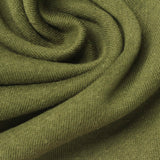 Brushed Polyester Cotton French Terry Fabric, 235 gsm, 165 cm — Green — photo 2