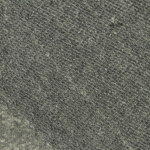 Heathered Grey Marl French Terry, Poly-Cotton, 275 gsm