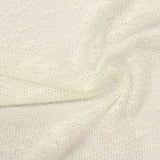 Polyester Stretch Chunky Knit Fabric, 131 gsm, 160 cm — White — photo 2