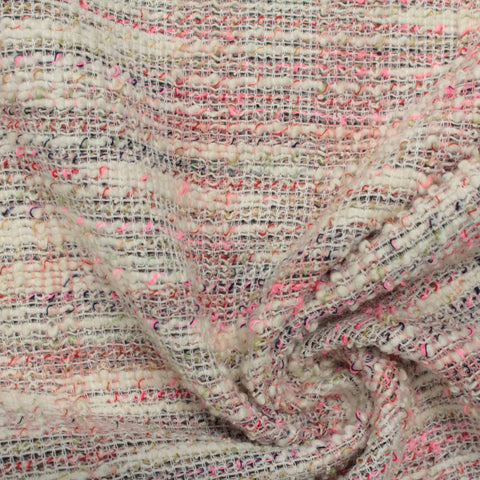 Pink Flecks Jacquard, Poly-Cotton
