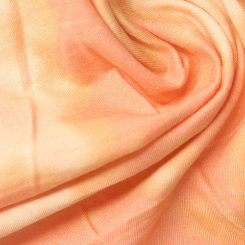 Orange Abstract Jersey Knit, Cotton-Viscose