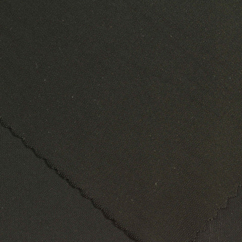 Viscose Stretch Interlock Knit Fabric, 280 gsm, 150 cm — Black