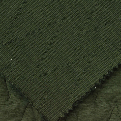 Olive Diamond Jacquard, Poly-Cotton, 440 gsm