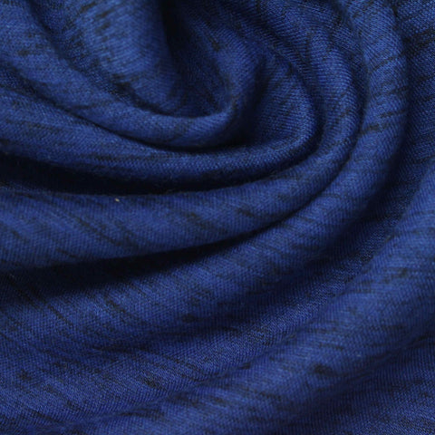 Blue Marl Scuba Knit, Poly-Cotton, 310 gsm