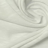 Slub Polyester Viscose Jersey Knit Fabric, 130 gsm, 180 cm — White — photo 2
