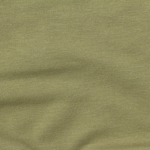 Cotton Polyester Stretch French Terry Fabric, 250 gsm, 180 cm — Khaki