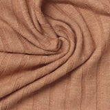 Polyester Viscose Stretch Rib Knit Fabric, 240 gsm, 150 cm — Beige — photo 2