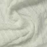 Off-White Textured-Stripe Crepe, Polyester — photo 2