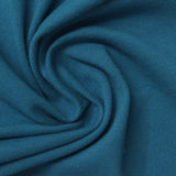 Cotton Stretch Piqué Knit Fabric, 195 gsm, 165 cm — Blue — photo 2