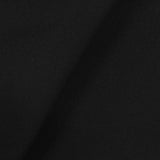 Polyester Stretch Linen-Look Fabric, 358 gsm — Black — photo 2