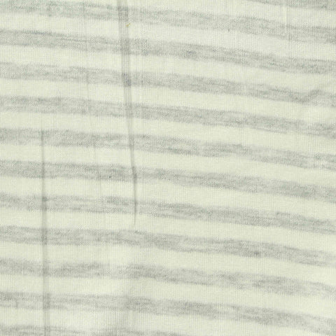 Grey Horizontal-Stripe Jersey Knit, 180 gsm