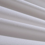 Polyester Stretch Linen-Look Fabric, 160 gsm, 150 cm — White — photo 2