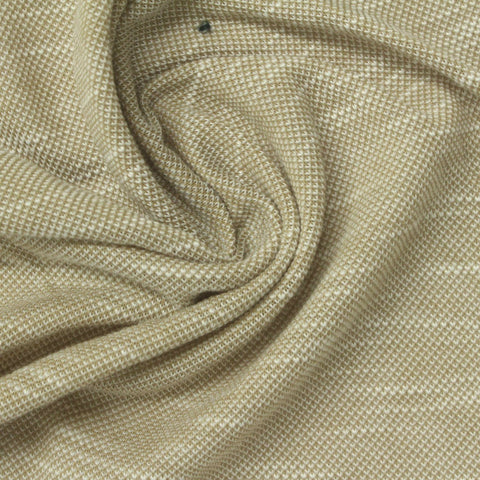 Light Brown Marl Piqué Knit, Poly-Cotton