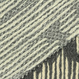 Dark Grey Stripes Crepe, Polyester — photo 2