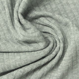 Polyester Viscose Stretch Rib Knit Fabric, 300 gsm — Grey — photo 2