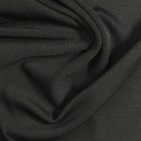 Nylon Stretch Jersey Knit Fabric, 215 gsm, 165 cm — Black
