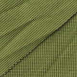 Polyester Stretch Waffle Knit Fabric, 260 gsm, 138 cm — Green — photo 2