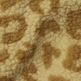 Brown Animal Print Minky, Polyester — photo 2