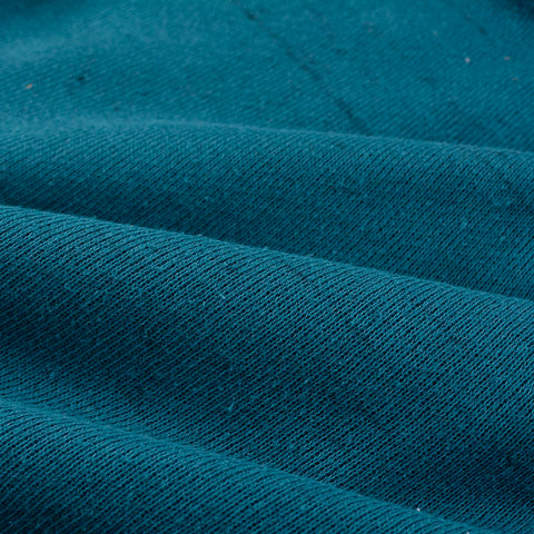 Teal Marl French Terry, Cotton