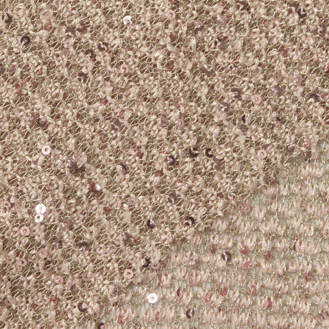 Pink Sequins Chunky Knit, Poly-Viscose