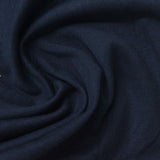 Cotton Stretch Rib Knit Fabric, 215 gsm, 170 cm — Navy — photo 2
