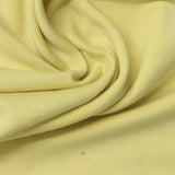 Viscose Cotton Blend Stretch Interlock Knit Fabric, 320 gsm, 170 cm — Yellow — photo 2