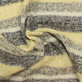 Yellow Horizontal-Stripe Rib Knit, Poly-Viscose — photo 2