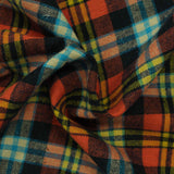 Orange Plaid Twill, Cotton — photo 2