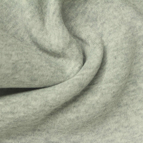 Light Grey Marl Jersey Knit, Polyester, 260 gsm