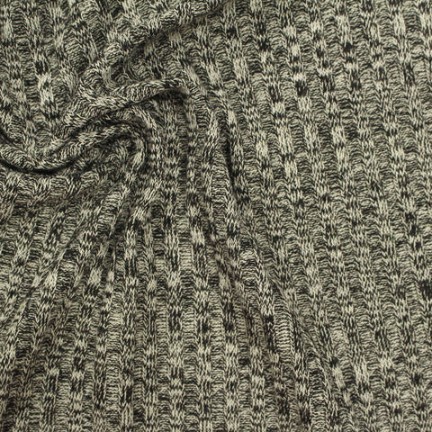 Black Marl Knit, Polyester, 226 gsm