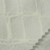 White Geometric-Diamond Jacquard, Polyester — photo 2