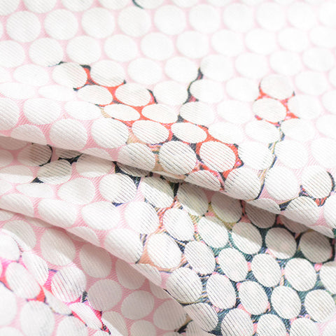 White Dots Jacquard, Poly-Cotton, 270 gsm, 145 cm, ref EF-6807