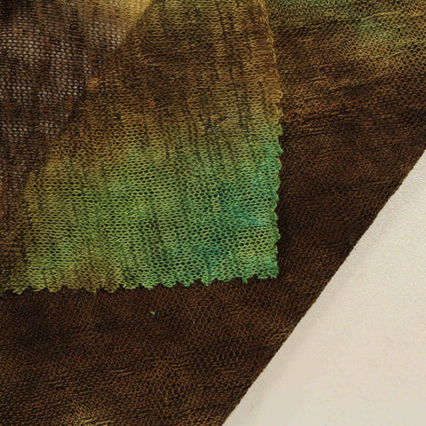 Green Camo Chunky Knit, Polyester, 165 gsm
