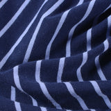 Striped Cotton Modal Jersey Knit Fabric, 160 gsm, 160 cm — Navy — photo 2
