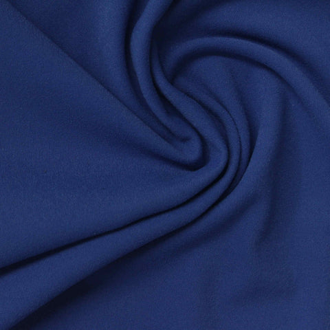 Brushed Nylon Stretch Interlock Knit Fabric, 210 gsm, 152 cm — Navy