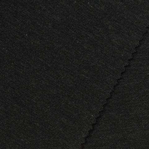 Polyester Cotton Scuba Knit Fabric, 300 gsm, 175 cm — Black