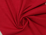 Slub Polyester Viscose Stretch Knit Fabric, 180 gsm, 155 cm — Red — photo 2