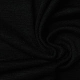 100% Polyester Chunky Knit Fabric, 212 gsm, 175 cm — Black — photo 2