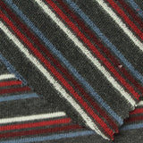 White Horizontal-Stripe French Terry, Cotton-Poly — photo 2