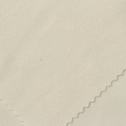 Polyester Stretch Scuba Knit Fabric, 205 gsm, 163 cm — Beige