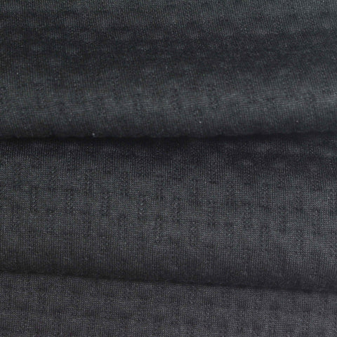 Dark Grey Subtle-Square Jacquard, Poly-Viscose
